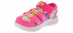 Skechers Jumpsters Toddler Girls' (5-10) Outdoor Sandal 10 Skechers Jumpsters Toddler Girls' (5-10) Outdoor Sandal -Shoe Sensation Shop skechers 303273n hpmt jumpsterssandal pink05