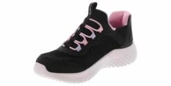 Skechers Bounder Simple Cute Slip-In Youth Girls’ (12-4) Running Shoe -Shoe Sensation Shop skechers 303585l blk slipinsboundersimplecute black05