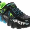 Skechers Skech-O-Saurus Lights 2.0 Youth Boys' (11-3) Light Up Running Shoe -Shoe Sensation Shop skechers 400121l bblm skech o sauruslights2 black01