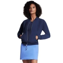 Skechers Go Walk Seascape Floral Reversible Women's Jacket 8 Skechers Go Walk Seascape Floral Reversible Women's Jacket -Shoe Sensation Shop skechers ja169 prtq gowalkfloralreversejacket navy03