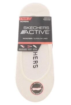 Skechers Active 5PK Women's Microfiber Superlow Shoe Liners