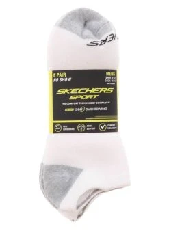 Skechers 360 Sport Men’s 6-Pack No Show Socks