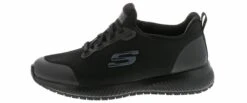 Skechers Squad Women's Wide-Width Slip Resistant Work Shoe 8 Skechers Squad Women's Wide-Width Slip Resistant Work Shoe -Shoe Sensation Shop skechers squad sr 77222w black02