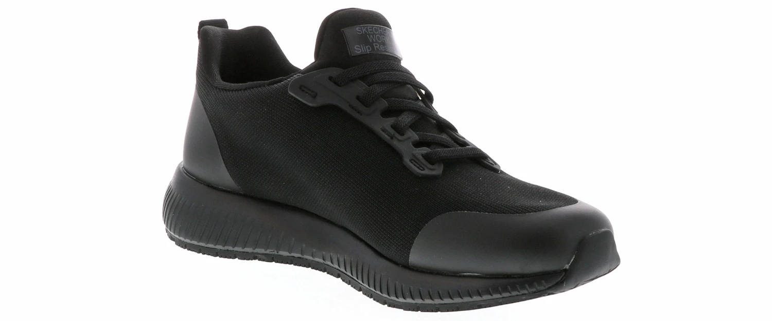 Skechers Squad Women's Wide-Width Slip Resistant Work Shoe 1 Skechers Squad Women's Wide-Width Slip Resistant Work Shoe