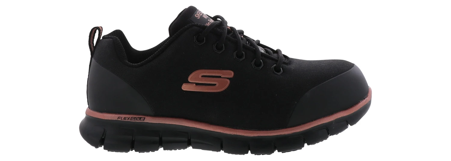 Skechers Sure Track Chiton Women’s Alloy Toe Work Shoe 2 Skechers Sure Track Chiton Women’s Alloy Toe Work Shoe - Image 2