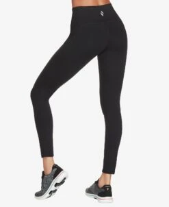 Skechers Go Walk High Waist Women's Legging -Shoe Sensation Shop skechers w03lg30b blk go walk legging 02