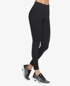 Skechers Go Walk High Waist Women's Legging -Shoe Sensation Shop skechers w03lg30b blk go walk legging 03