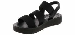 Soda Button Strap Women's Platform Sandal -Shoe Sensation Shop soda button black buttonblackstrapplatform black05