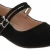 Soda Sadie Flat Black Youth Girls’ (11-3) Dress Shoe 13 Soda Sadie Flat Black Youth Girls’ (11-3) Dress Shoe -Shoe Sensation Shop soda k ls5904 blk sadieflatblack black01