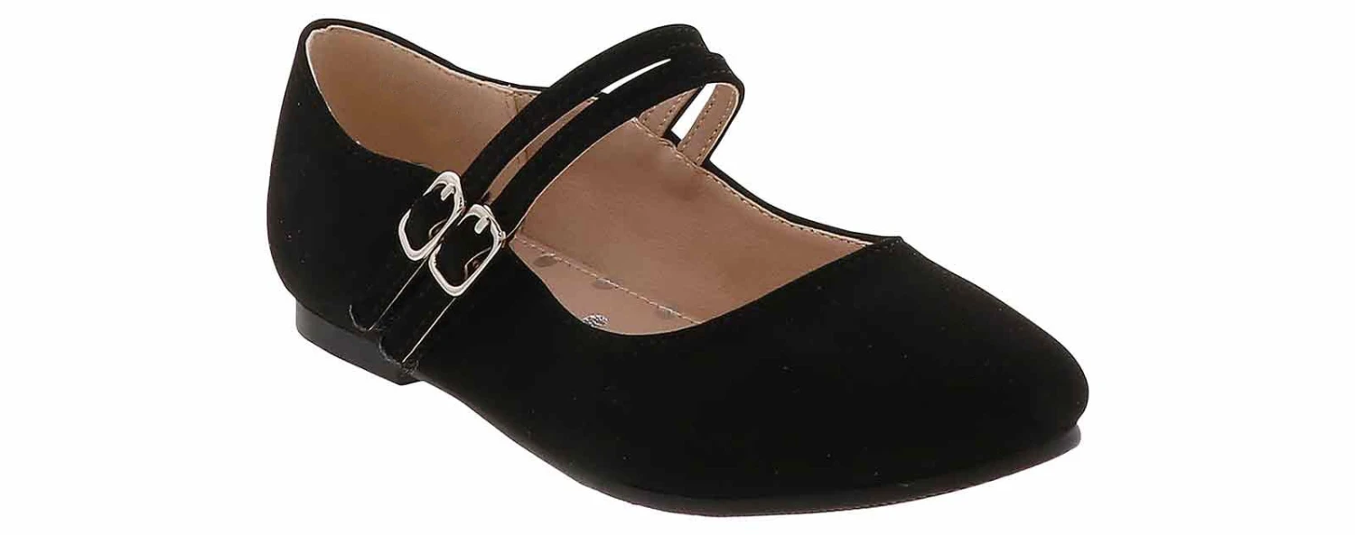 Soda Sadie Flat Black Youth Girls’ (11-3) Dress Shoe 1 Soda Sadie Flat Black Youth Girls’ (11-3) Dress Shoe
