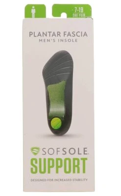 Sof Sole Support Men’s Plantar Fascia Insole