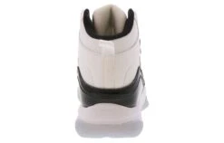 Spalding Sideline Youth Boys' (11-3) Wide-Width Mid Top Basketball Sneaker -Shoe Sensation Shop spalding sideline whtblk spaldingsidelinewhtblkwide black03