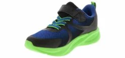 Spalding Sidney Royal Youth Boys’ (11-3) Wide-Width Light Up Running Shoe -Shoe Sensation Shop spalding sidney royal sidneyroyallightedw green05