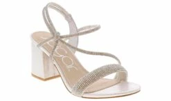 Sugar Neeve Silver Rhinestone Women’s Fashion Heel