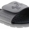 Under Armour Ignite Pro Men's Slide Sandal -Shoe Sensation Shop underarmour 3026023 101 uaigniteprosl grey01