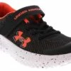Under Armour Surge 4 AC Youth Boys’ (11-3) Running Shoe -Shoe Sensation Shop underarmour 3027104 005 uabpssurge4ac black01