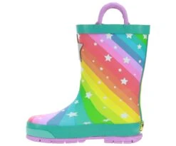 Western Chief Superstar Toddler Girls' (5-10) Rain Boot -Shoe Sensation Shop westernchief 24101695bt 442 teal 04