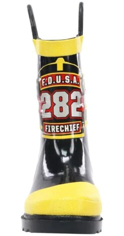 Western Chief FDUSA Firechief Youth Boys' (11-4) Rain Boot -Shoe Sensation Shop westernchief 490001 001 black 04