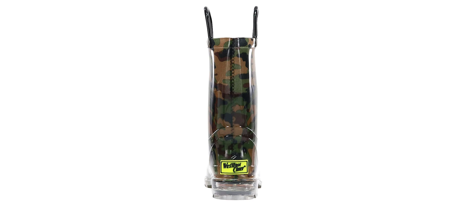 Western Chief Lighted PVC Camo Toddler Kids' (5-10) Light Up Rain Boot 3 Western Chief Lighted PVC Camo Toddler Kids' (5-10) Light Up Rain Boot - Image 3