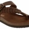 White Mountain Happier Women's Footbed Sandal -Shoe Sensation Shop whitemountain happier brown happier2brandbraidedbrown brown01