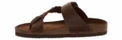 White Mountain Happier Women's Footbed Sandal -Shoe Sensation Shop whitemountain happier brown happier2brandbraidedbrown brown04