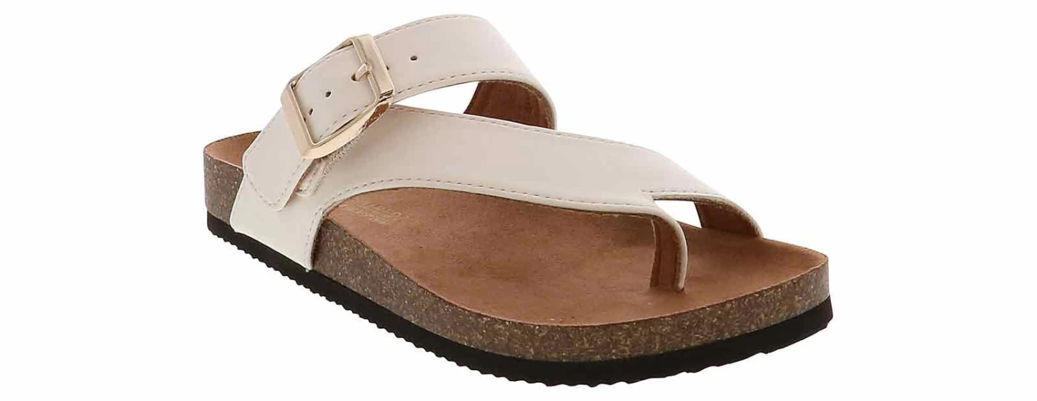 White Mountain Grades Toe Loop Youth Girls' (13-5) Footbed Sandal 1 White Mountain Grades Toe Loop Youth Girls' (13-5) Footbed Sandal