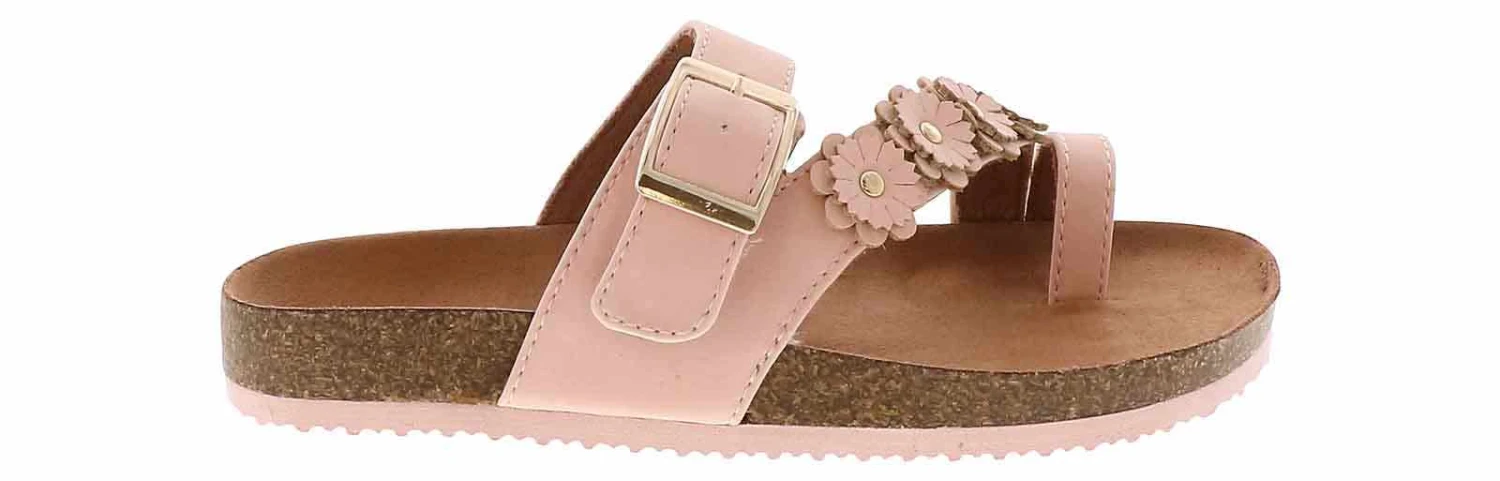 White Mountain Graffito Blush Youth Girls’ (11-3) Footbed Sandal 2 White Mountain Graffito Blush Youth Girls’ (11-3) Footbed Sandal - Image 2