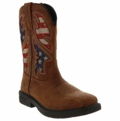 Wolverine Rancher American Flag Men’s Steel Toe Work Boot