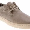 Woz? Robbie Washed Cotton Men's Causal Shoe -Shoe Sensation Shop woz 50100was mud robbie50100washedcottonmud grey01