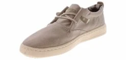 Woz? Robbie Washed Cotton Men's Causal Shoe -Shoe Sensation Shop woz 50100was mud robbie50100washedcottonmud grey05