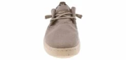 Woz? Robbie Washed Cotton Men's Causal Shoe -Shoe Sensation Shop woz 50100was mud robbie50100washedcottonmud grey06