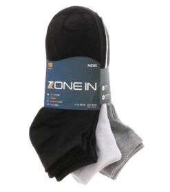 Zone In 10PK Men’s Ankle Socks